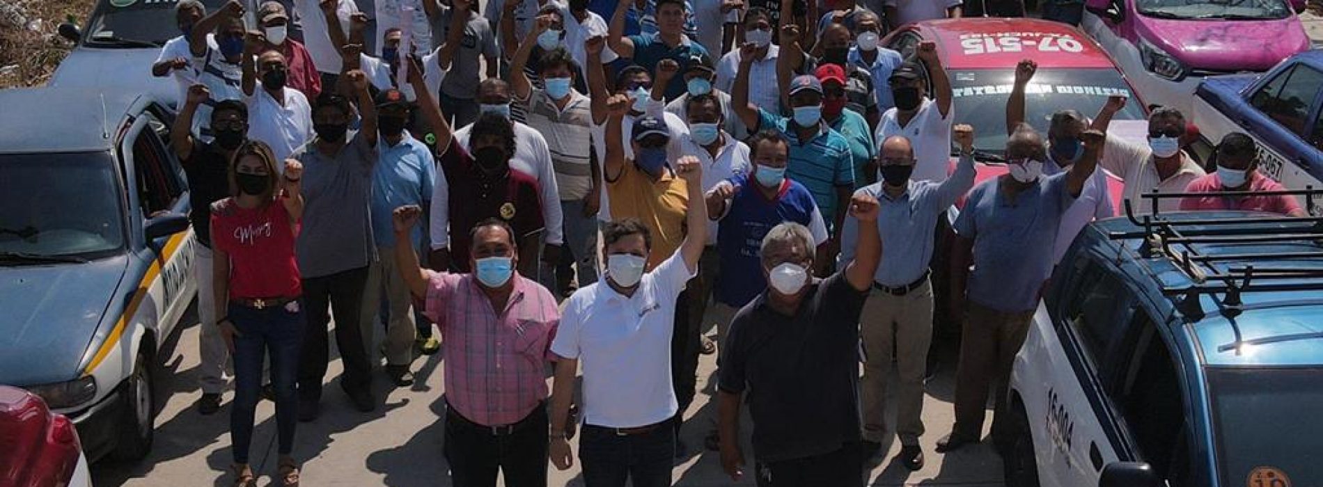 Taxistas de Juchitán promoverán el voto a favor de Pepe Estefan Gillessen