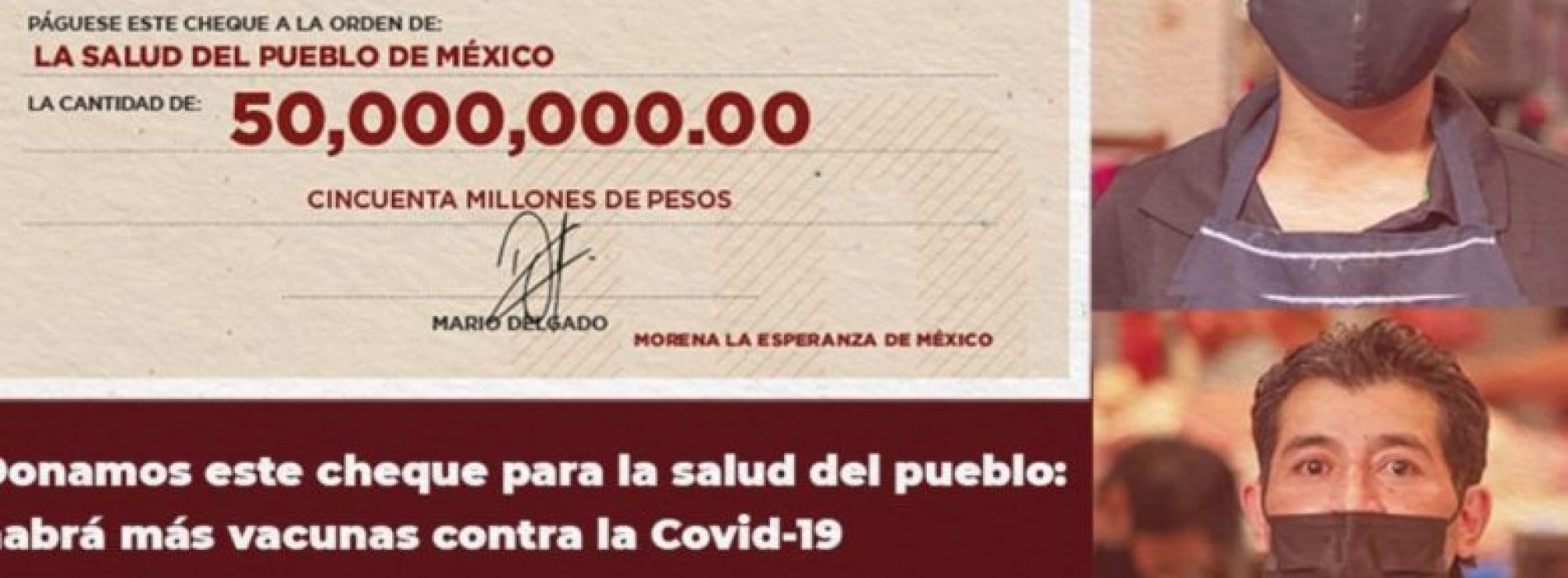 Morena devolverá al INE 50 mdp de un mes de presupuesto para compra de vacunas COVID