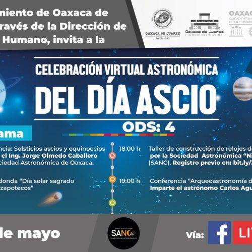 Conoce más sobre el Día Ascio con actividades virtuales que realizará el Ayuntamiento de Oaxaca