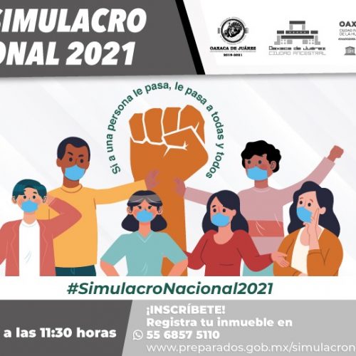 El próximo 19 de mayo, Oaxaca de Juárez participará en el simulacro nacional de sismo