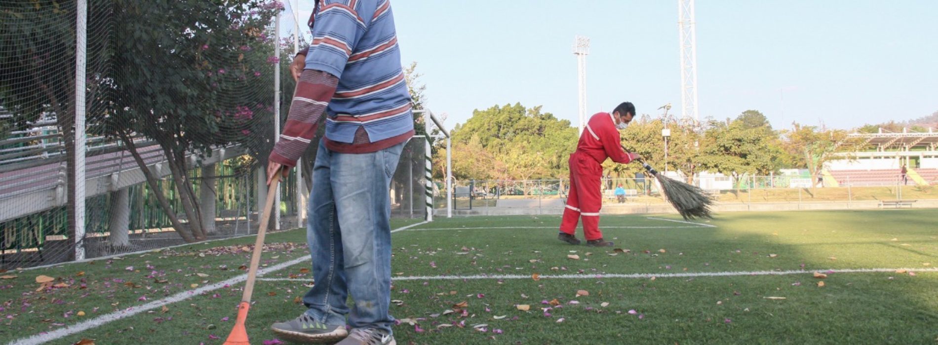 Refuerza Administración cuidado y sanitización  del Polideportivo ‘Venustiano Carranza’