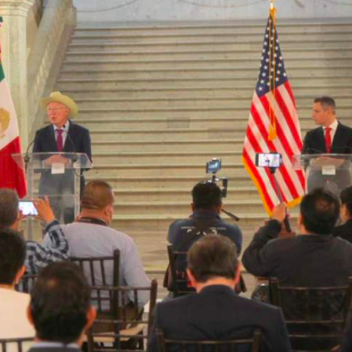 Recibe Alejandro Murat al Embajador de USA en México.