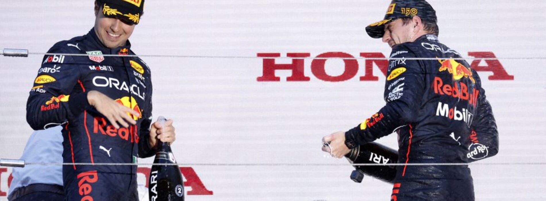 Checo Pérez segundo lugar en la coronación de #Verstappen durante el Gran Premio de #Japón