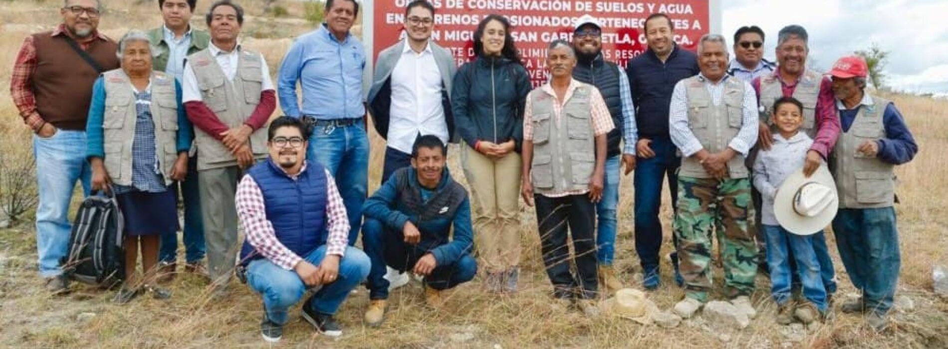 Trabaja Gobierno del Estado en obras de conservación de suelos y agua en San Miguel y San Gabriel Etla