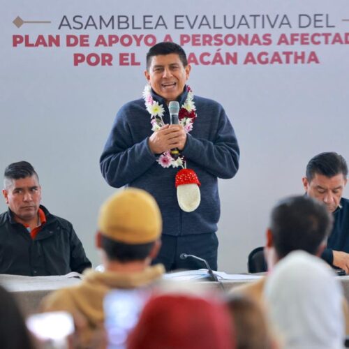 Supervisa Gobernador de Oaxaca obras y acciones en municipios afectados por Ágatha