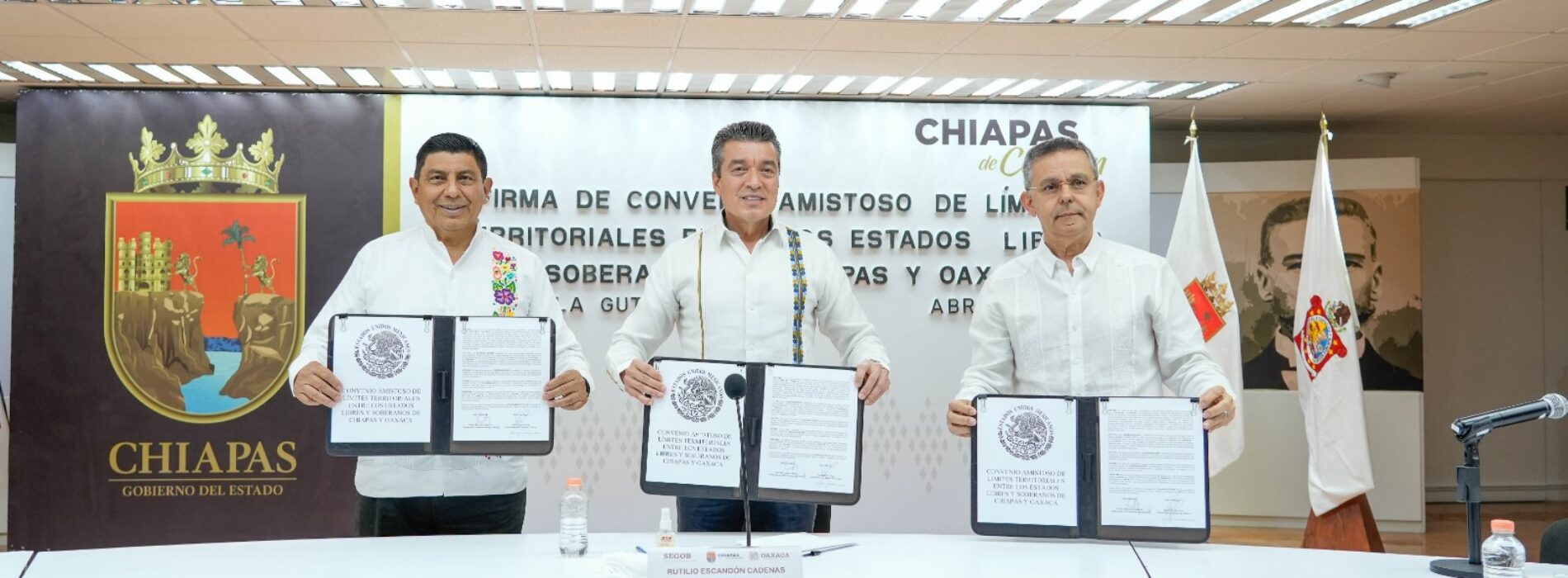 Inician nuevo capítulo de paz y bienestar entre Oaxaca y Chiapas: Gobernador Salomón Jara