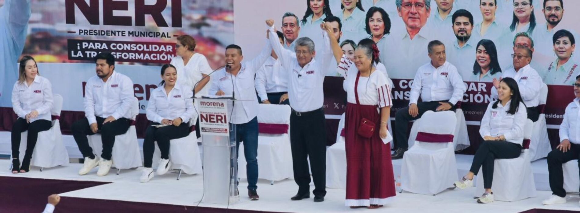 Con lleno total, Arranca campaña Francisco Martínez Neri en la Ciudad de Oaxaca.