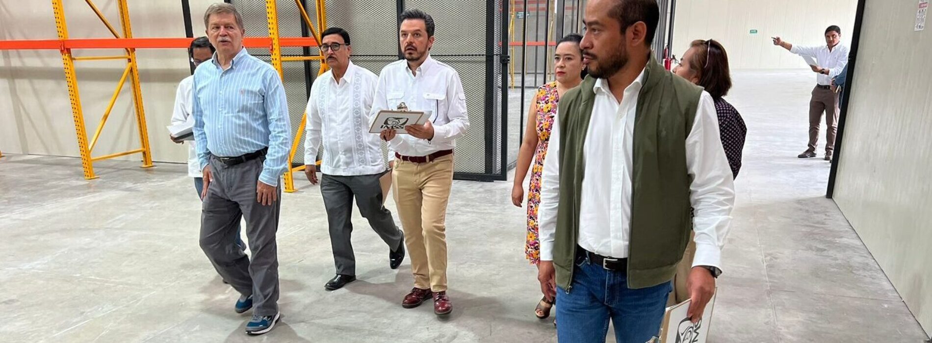 Supervisan instalaciones del Almacén IMSS Bienestar en Oaxaca